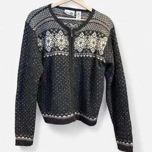 Vintage Paul Harris Design (PHD) Full-Zip Fair Isle Cardigan - Size M